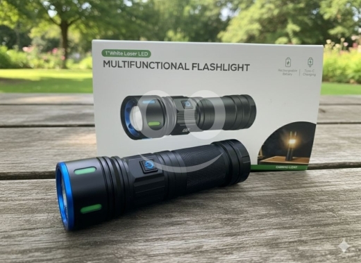 Other home appliances in Aley - White Laser Flashlight | 10000mAh USB-C Rechargeable Torch