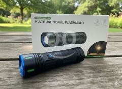 White Laser Flashlight | 10000mAh USB-C Rechargeable Torch