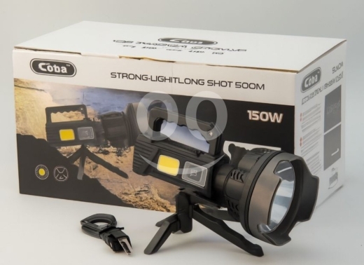 Other home appliances in Aley - COBA STRONG-LIGHT 150W | USB Rechargeable 500M LED Spotlight w/ Tripod