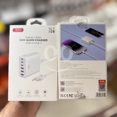 Mobile accessories dans Nabatyeh - XO - L133 Gan Quick Charger 3USB-A+3USB-C