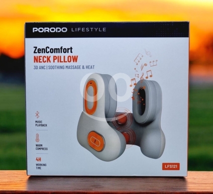 Other home appliances in Nabatyeh - Porodo - Neck Pillow ZenComfort 3D ANC / Soothing Massage & Heat