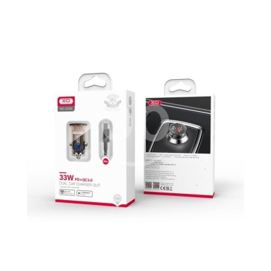 Mobile accessories in Nabatyeh - XO - CC50 Clear Car Charger PD 30W QC 24W 1x USB 1 x USB-C + USB-C - Lightning Cable