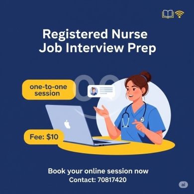 Tuition & Classes in Haret Hreik - Prep to nurse job interview تحضير لمقابلة العمل لممرض مسجل