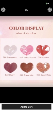 Lip oil and gloss — 3
