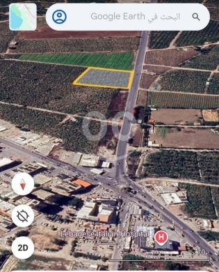 Lands for sale in Al hoch - الحوش الشارع العام