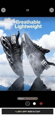 Clothes, Footwear & Accessories in Abdeh - حذاء رياضي فائق الخفة للجنسين بنقوش عصرية | 2025 Ultralight & Breathable Couple Sneakers