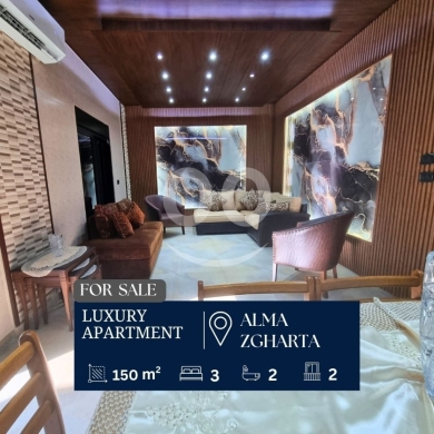 Apartments for sale in Alma - شقة فخمة للبيع في علما قضاء زغرتا