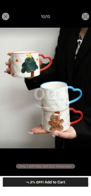 Cuisine dans Abdeh - أكواب السيراميك بتصاميم الشتاء المبهجة | Festive Winter Ceramic Mugs