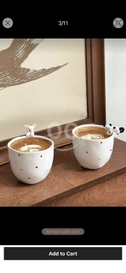 أكواب السيراميك ثلاثية الأبعاد بأشكال الحيوانات اللطيفة | Cute 3D Animal Glazed Ceramic M… — 2