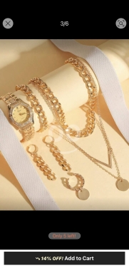 الصحة و الجمال في عبده - طقم الساعة والمجوهرات الملونة للفتيات (7 قطع) | 7pcs Candy-Colored Watch & Jewelry Set
