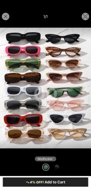 الصحة و الجمال في عبده - مجموعة نظارات Y2K العصرية (16 قطعة) | 16pcs Y2K Fashion Rectangle Frame Glasses Set