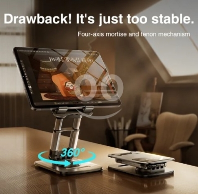 Mobile accessories in Nabatyeh - Rtako - ZJ-P01 360 Multi Function Lifting Stand - Black / White