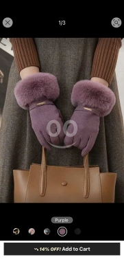 Clothes, Footwear & Accessories in Abdeh - قفازات شتوية نسائية مقاومة للماء وتدعم اللمس | Women&#039;s Waterproof Touchscreen Winter Gloves
