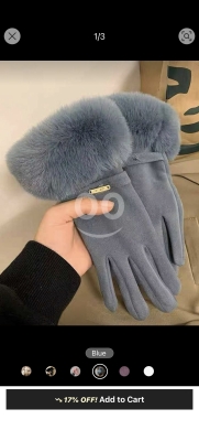قفازات شتوية نسائية مقاومة للماء وتدعم اللمس | Women's Waterproof Touchscreen Winter Glov… — 2