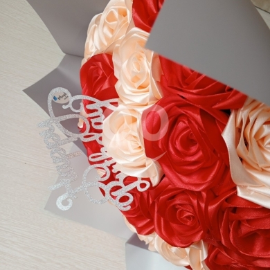 Other Goods in Khalde - بوكيه ورد ساتان أزرق ملكي يدوي الصنع | Luxury Handmade Royal Blue Satin Rose Bouquet