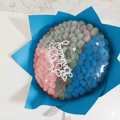 السلع الأخرى في خلده - بوكيه جيلي وحلوى مميز لأعياد الميلاد | Colorful Jelly Candy Birthday Bouquet