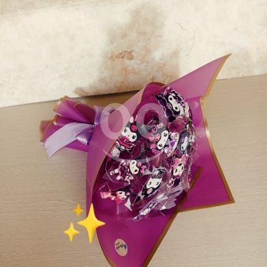 بوكيه هدايا شخصية كورومي المميزة لمحبي الأنمي | Kuromi Theme Gift Bouquet for Fans — 3