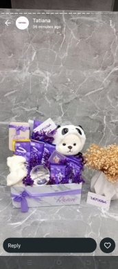 صندوق هدايا "Happy Birthday" فاخر مع دبدوب وإكسسوارات | Luxury Heart Gift Box with Teddy — 2