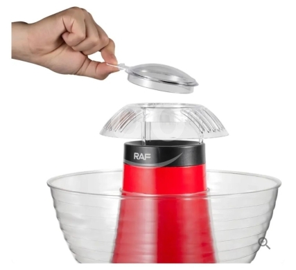 RAF R.9001 Hot Air Popcorn Machine - 1200W Large Capacity (3.3L) - Healthy Oil-Free… — 3