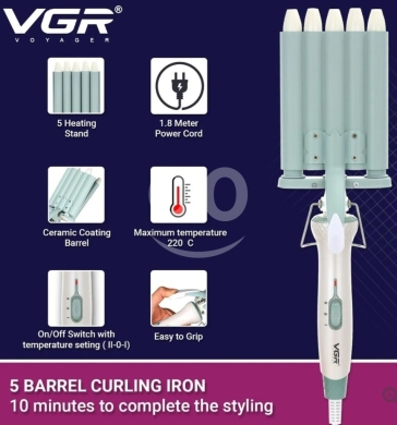 Other home appliances in Jeita - VGR Voyager 4-Barrel Hair Waver - PTC Heating Element - 30s Quick Warm-Up - Professional Dynamic Cur