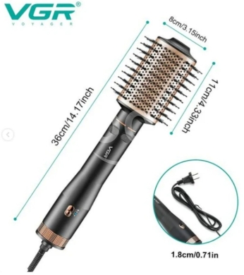 VGR Voyager 360° Rotating Hot Air Styler Brush - Multi-Directional Hair Dryer & … — 4