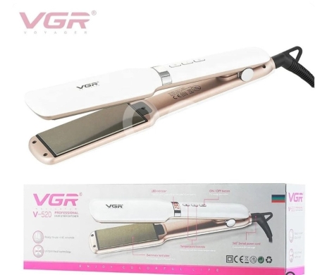 أجهزة منزلية أخرى في جعيتا - VGR V-520 Professional Hair Straightener - Wide Plate Iron - 60s Quick Heat-Up - Uniform Heat Techno