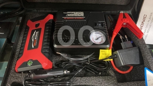 DIY Tools & Materials in Jeita - High-Power Car Jump Starter & Air Compressor Kit - 12V Portable Battery Booster & Tire Inflator