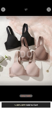 Clothes, Footwear & Accessories in Abdeh - طقم حمالات الصدر اليومية المريحة (3 قطع) | Women&#039;s Daily 3pcs Comfortable Bra Set