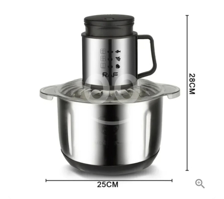 RAF R.7025 Electric Food Processor - 1000W Heavy-Duty Meat Grinder with 5L Stainless… — 3