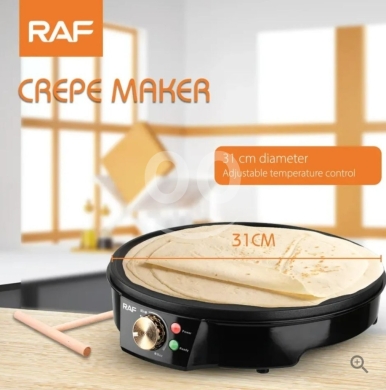 RAF R.528 Electric Crepe Maker - 1200W Non-Stick Griddle for Pancakes and Wraps 310 mm — 2