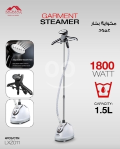 MOMAZ 1800W Vertical Garment Steamer - 1.5L High-Capacity Column Clothes Steamer with Adjustable Ste