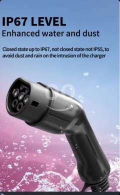 شاحن سيارات كهربائية محمول وشاشة عرض LCD ذكية | Portable EV Charger 7kW 32A with Smart LC… — 7