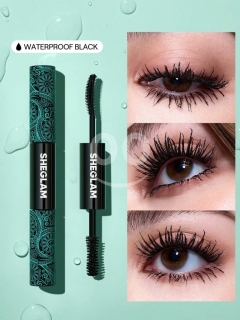 SHEGLAM All-in-One Double-Sided Mascara - Waterproof Black, Volume & Length for Dramatic Lashes