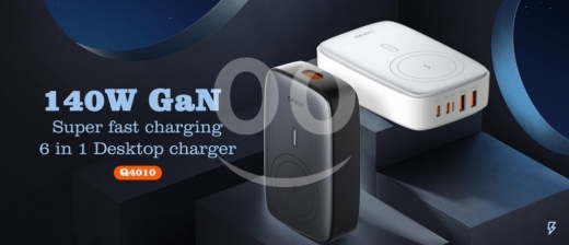 Mobile accessories dans Dam Wel Farez - شاحن مكتبي سريع 140 واط 6 في 1 بتقنية GaN | 140W GaN 6-in-1 Fast Desktop Charger Station