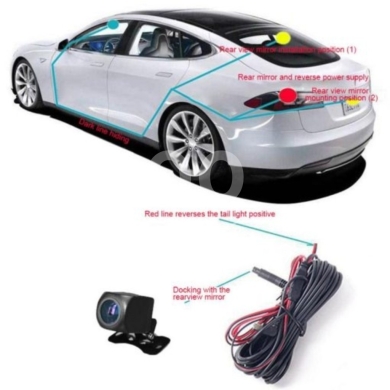Vehicles accessories in Dam Wel Farez - كاميرا خلفية للسيارة عالية الدقة مقاومة للماء | High Resolution Waterproof Rear View Car Camera