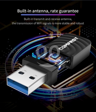 لاقط واي فاي كومفاست فائق السرعة ثنائي النطاق | COMFAST Dual Band 1300Mbps USB WiFi Adapt… — 7