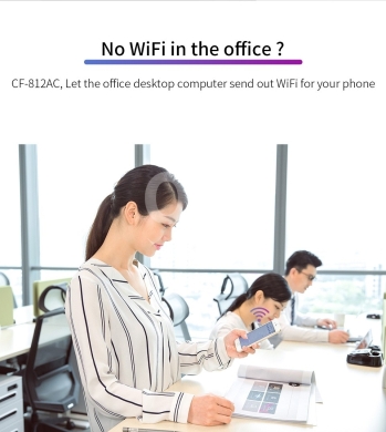 لاقط واي فاي كومفاست فائق السرعة ثنائي النطاق | COMFAST Dual Band 1300Mbps USB WiFi Adapt… — 4