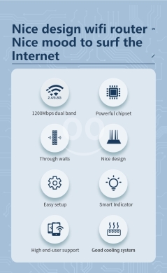 راوتر كومفاست مزدوج النطاق بسرعة 1200 ميجابت | COMFAST 1200Mbps Dual-Band High Speed WiFi… — 4