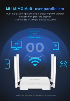 راوتر كومفاست واي فاي 6 شبكي AX3000 جيجابايت | COMFAST WiFi 6 Mesh Router AX3000 Gigabit … — 7