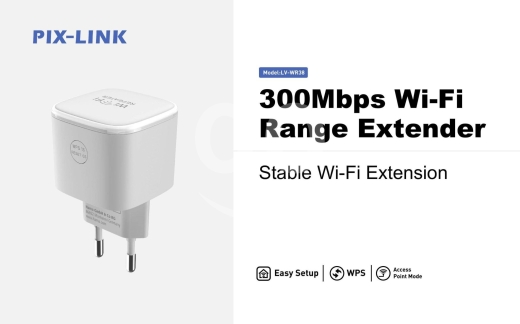 مقوي إشارة واي فاي بيكس لينك مدمج وسهل التركيب | Compact PIX-LINK WiFi Signal Booster Rep… — 2