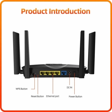راوتر واي فاي AC1200 ثنائي الموجات جيجابت | AC1200 Dual Band Full Gigabit Wi-Fi Router — 7