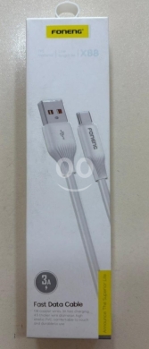 Mobile accessories dans Bab Al Ramel - Foneng X88 Type-C Fast Data Cable (3A) | Durable & High-Quality Copper Wires