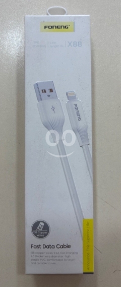 كابل فونينج سريع لشحن البيانات ٢.٤ أمبير بطول ١ متر | Foneng X88 Fast Charging Data Cable