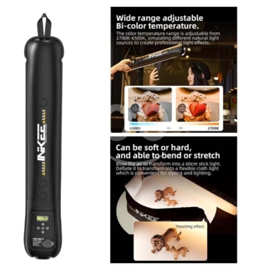 الكاميرات ومعدات الاستوديو في سد البوشريه - INKEE Inflatable LED Tube Light - 20W Bi-Color Photographic Wand