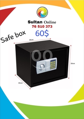 DIY Tools & Materials in Other - خزنة حديدية (Safe Box) متينة بمقاس 38&times;30&times;30 سم لحماية المقتنيات | Secure Steel Safe Box 38x30x30cm