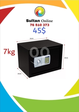 DIY Tools & Materials in Other - خزنة حديدية (Safe Box) متينة بمقاس 35&times;25&times;25 سم لحماية المقتنيات | Secure Steel Safe Box 35x25x25cm