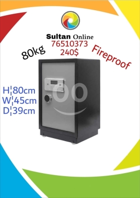 DIY Tools & Materials in Other - خزنة حديدية ضخمة ضد الحريق بوزن 80 كجم وأمان فائق | Heavy-Duty Fireproof Steel Safe Box 80kg Secure