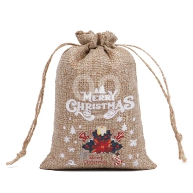 حقيبة هدايا كريسماس أنيقة بتصميم احتفالي | Elegant Festive Christmas Holiday Gift Bag — 4