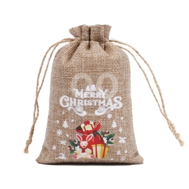 حقيبة هدايا كريسماس أنيقة بتصميم احتفالي | Elegant Festive Christmas Holiday Gift Bag — 2