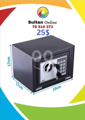 DIY Tools & Materials in Other - خزنة حديدية (Safe Box) مدمجة وعالية الأمان مقاس 23&times;17&times;17 سم | Compact Secure Steel Safe Box